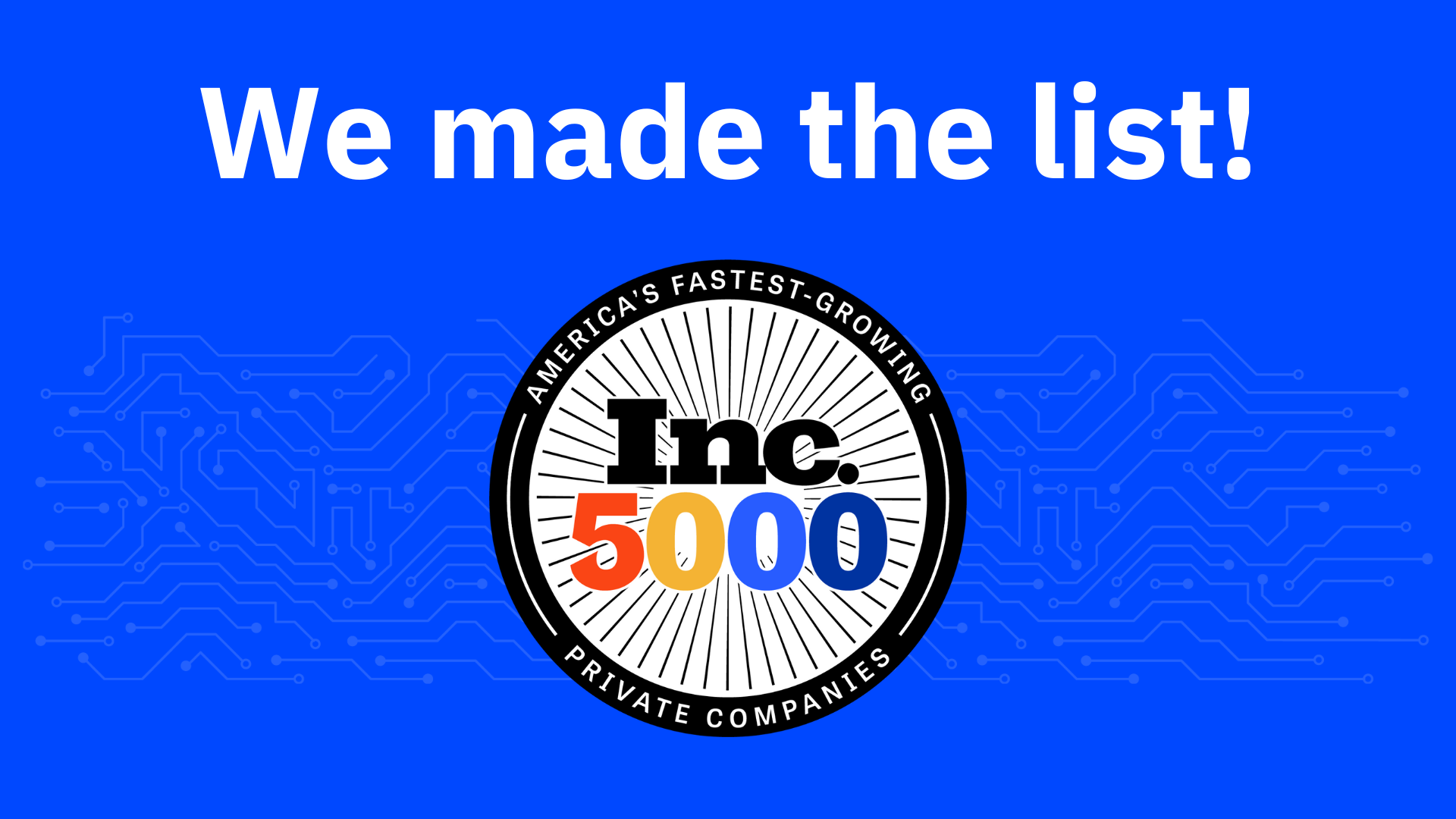 We made the list!