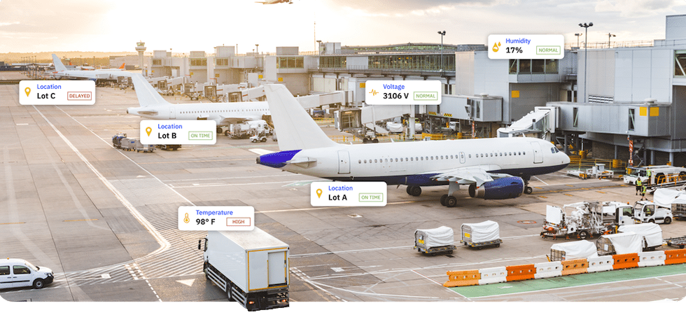 Thinaer avaition generates data across the airport